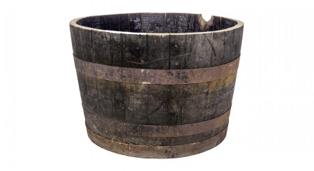 Reclaimed Oak Barrel (half) Small